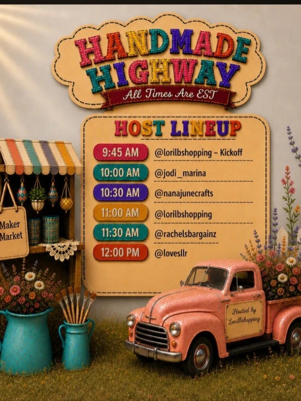 8/2  Handmade Highway Train Show